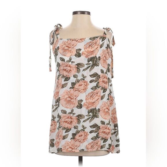 Reformation Dixie Floral Mini Dress in Cream Avery Print Small - Picture 6 of 13